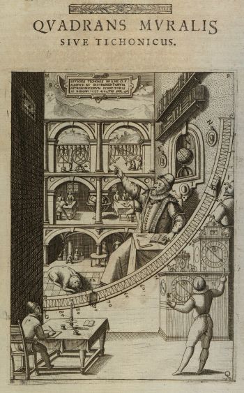 Mauerquadrant aus: Tycho Brahe: Astronomiae instauratae mechanica, 1602, MUE Bong IV 749 : 1