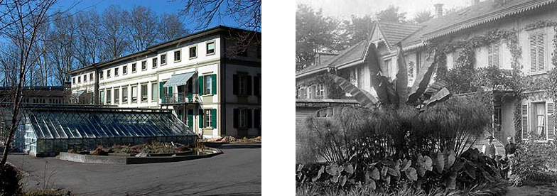 Hauptgebääude neu und historisch