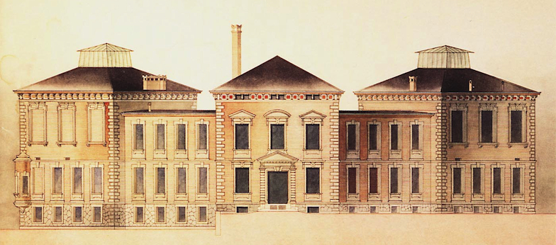 Fassadenillustration Bühlplatz 5