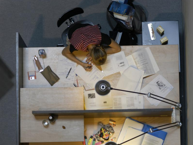 Students at their desks
