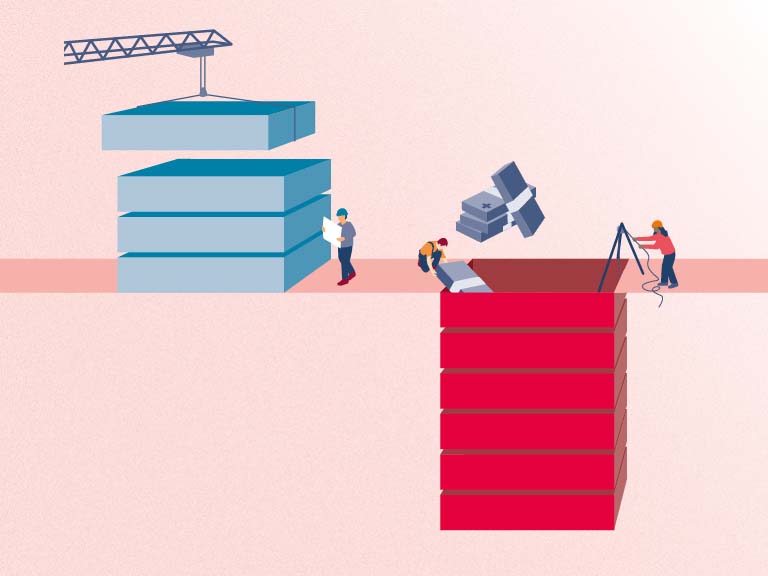 Infografik Arbeitswelt im Wandel uniFOKUS