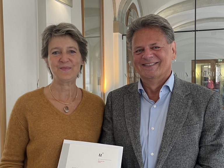 Simonetta Sommaruga und Adrian Vatter