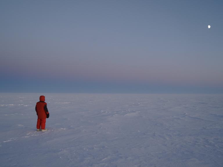 Person in Antarktis