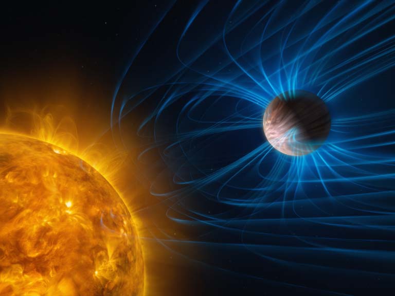 Magnetfelder auf Exoplaneten