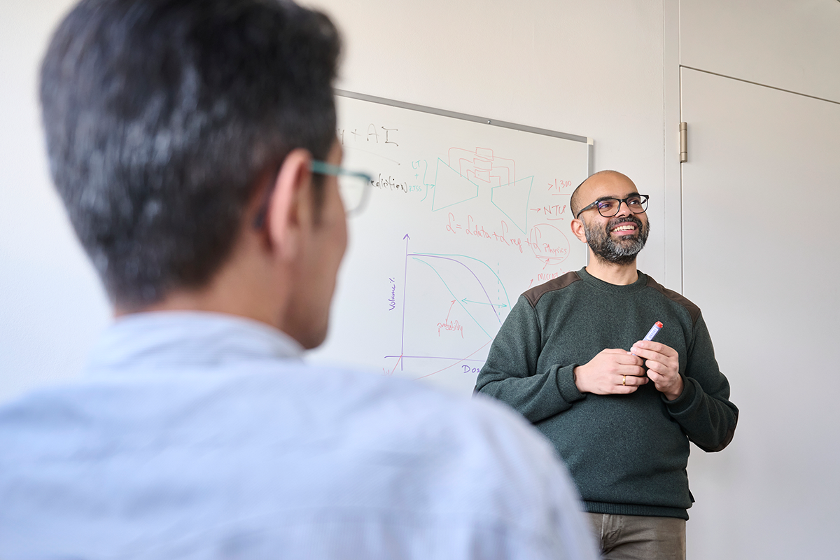 Amith Kamath and his supervisor