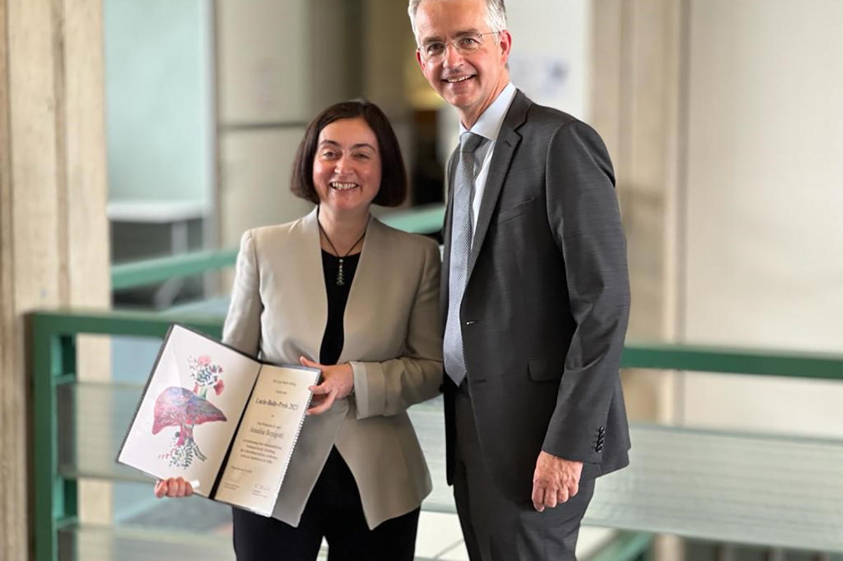 Annalisa Berzigotti erhielt den Lucie Bolte Preis, die höchste deutsche Auszeichnung auf dem Gebiet der Leberforschung. Foto: zvg